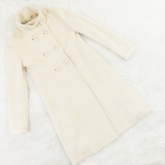 Twin-Set Jackets & Blazers - Twin-Set Ivory Cardigan Knit Jacket